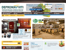 Tablet Screenshot of deproma-viti.com